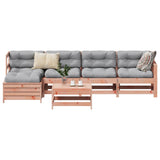 6 Piece Garden Sofa Set Solid Wood Pine