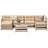 7 Piece Garden Sofa Set Impregnated Wood Pine