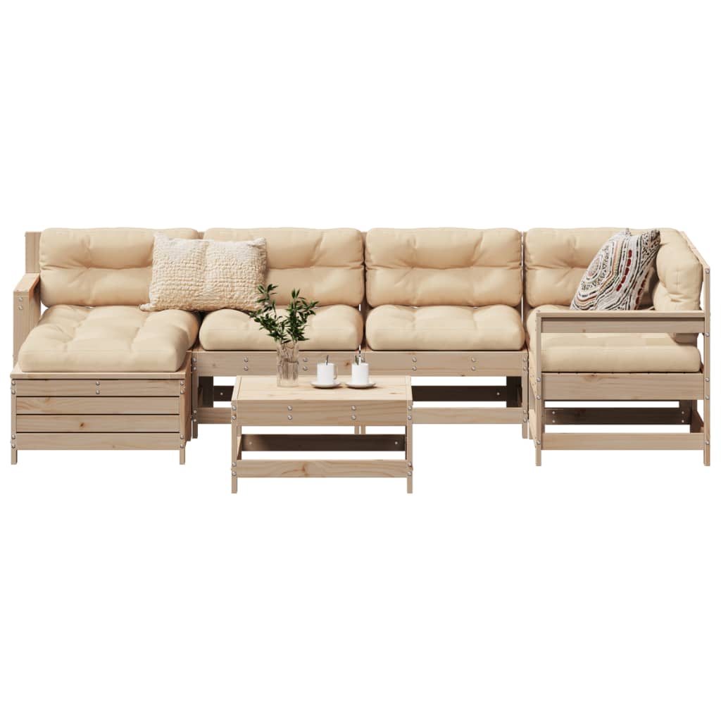 7 Piece Garden Sofa Set Impregnated Wood Pine