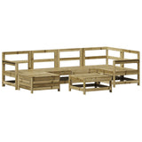 7 Piece Garden Sofa Set Impregnated Wood Pine
