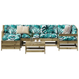 7 Piece Garden Sofa Set Impregnated Wood Pine