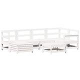 7 Piece Garden Sofa Set Solid Wood Pine