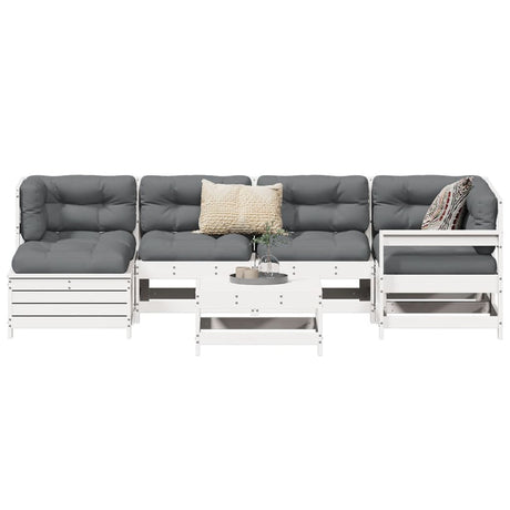 7 Piece Garden Sofa Set Solid Wood Pine