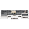 7 Piece Garden Sofa Set Solid Wood Pine