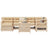 7 Piece Garden Sofa Set Impregnated Wood Pine