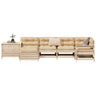 7 Piece Garden Sofa Set Solid Wood Douglas Fir