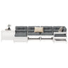 7 Piece Garden Sofa Set Solid Wood Douglas Fir