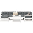 7 Piece Garden Sofa Set Solid Wood Pine