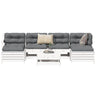7 Piece Garden Sofa Set Solid Wood Pine