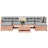 7 Piece Garden Sofa Set Solid Wood Pine