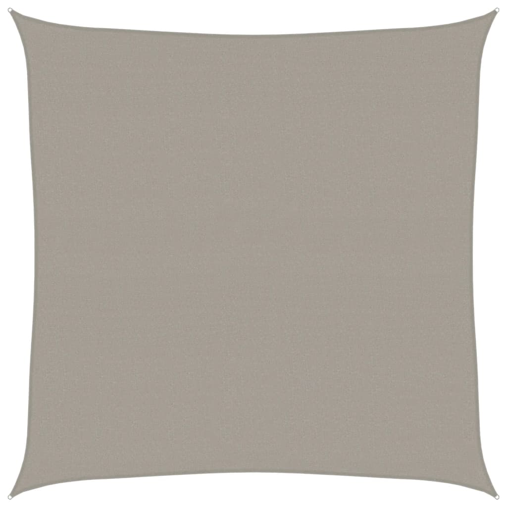 Sunshade Sail 160 g/m² Square Light Grey 4.5x4.5 m HDPE