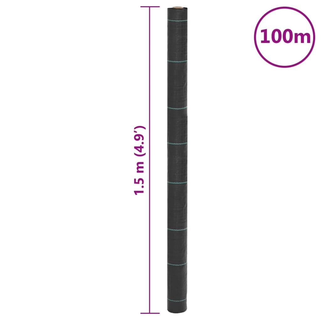 Weed Membrane Black 1.5X100 M Pp