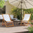 Folding Beach Chairs 2 Pcs White Fabric