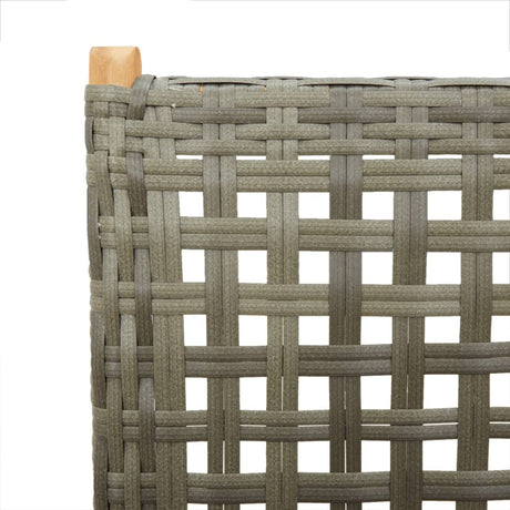 Reclining Garden Chairs 8 Pcs Poly Rattan And Solid Wood