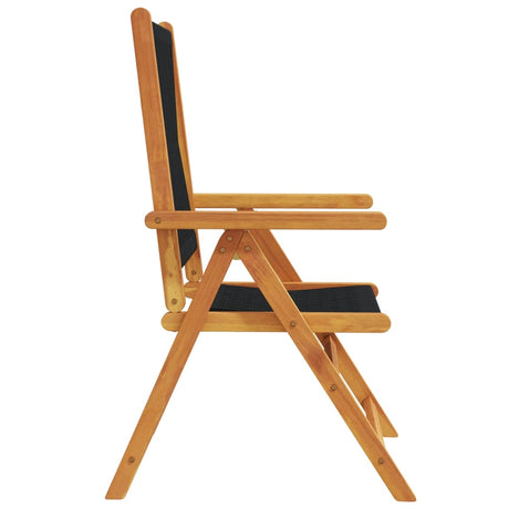 Reclining Garden Chairs 8 Pcs Solid Wood Acacia