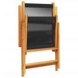 Reclining Garden Chairs 8 Pcs Solid Wood Acacia