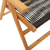 Reclining Garden Chairs 8 Pcs Solid Wood Acacia