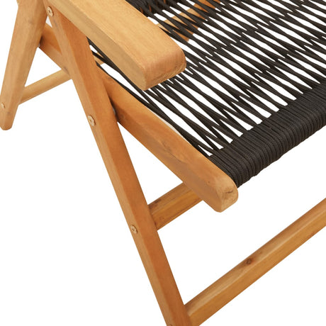 Reclining Garden Chairs 8 Pcs Solid Wood Acacia