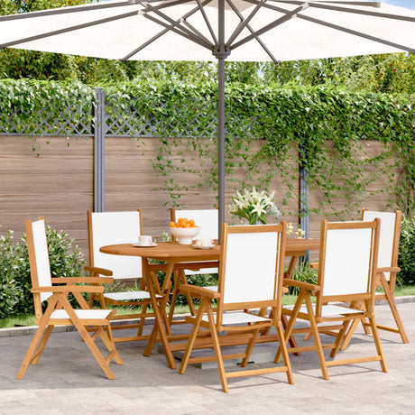 Garden Chairs 2 Pcs Solid Wood Acacia And Fabric