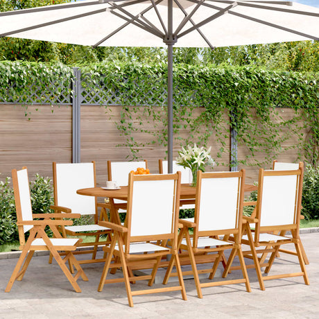 Garden Chairs 2 Pcs Solid Wood Acacia And Fabric