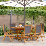Garden Chairs 2 Pcs Solid Wood Acacia And Fabric