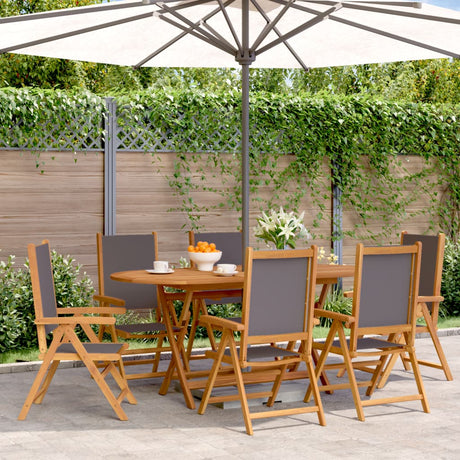 Garden Chairs 2 Pcs Solid Wood Acacia And Fabric