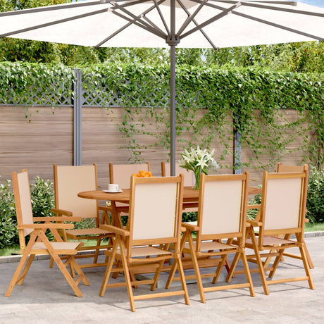 Garden Chairs 2 Pcs Solid Wood Acacia And Fabric