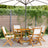 Garden Chairs 2 Pcs Solid Wood Acacia And Fabric