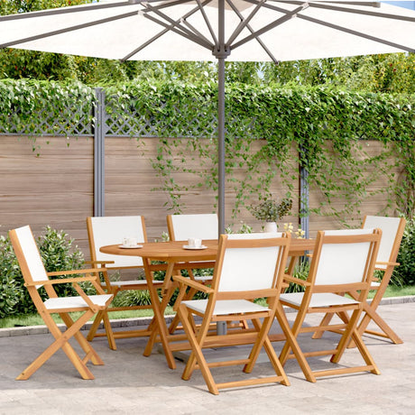 Garden Chairs 2 Pcs Solid Wood Acacia And Fabric