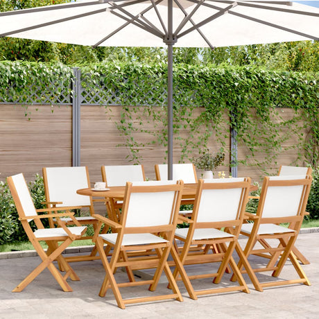 Garden Chairs 2 Pcs Solid Wood Acacia And Fabric