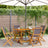 Garden Chairs 2 Pcs Solid Wood Acacia And Fabric