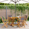 Garden Chairs 2 Pcs Solid Wood Acacia And Fabric