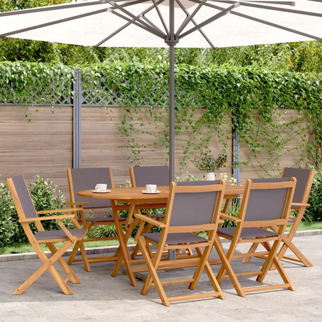 Garden Chairs 2 Pcs Solid Wood Acacia And Fabric