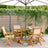 Garden Chairs 2 Pcs Solid Wood Acacia And Fabric