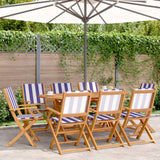 Garden Chairs 2 Pcs Solid Wood Acacia And Fabric