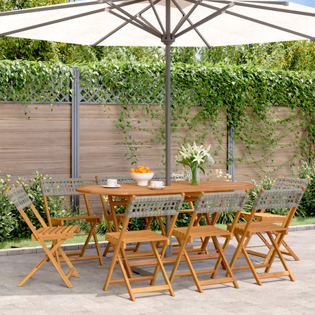 Bistro Chairs 2 Pcs Solid Wood Acacia And Poly Rattan