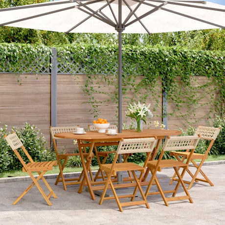 Bistro Chairs 2 Pcs Solid Wood Acacia And Poly Rattan