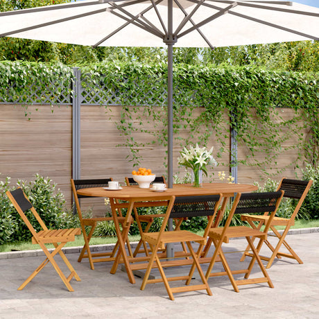 Bistro Chairs 2 Pcs Solid Wood Acacia And Rope
