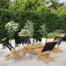 Folding Garden Chairs 6 Pcs Solid Wood Acacia