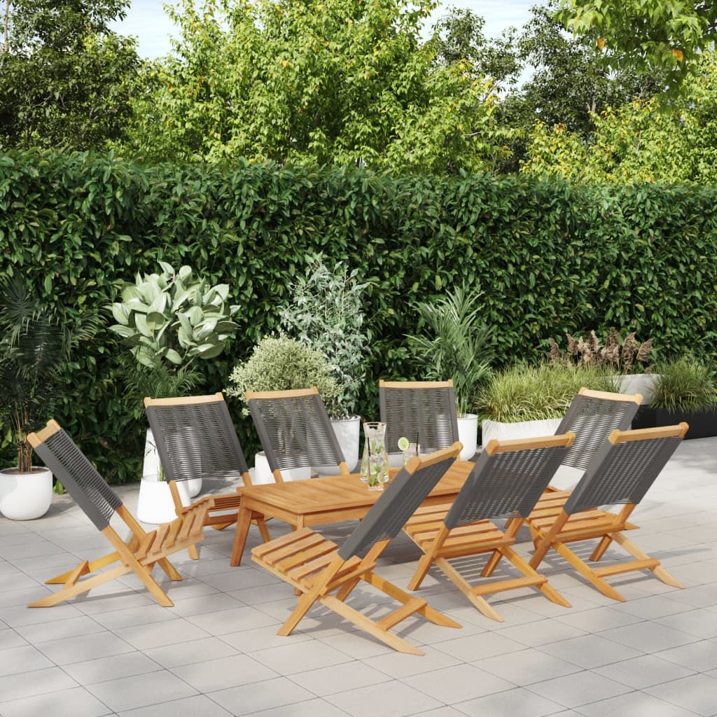 Folding Garden Chairs 6 Pcs Solid Wood Acacia