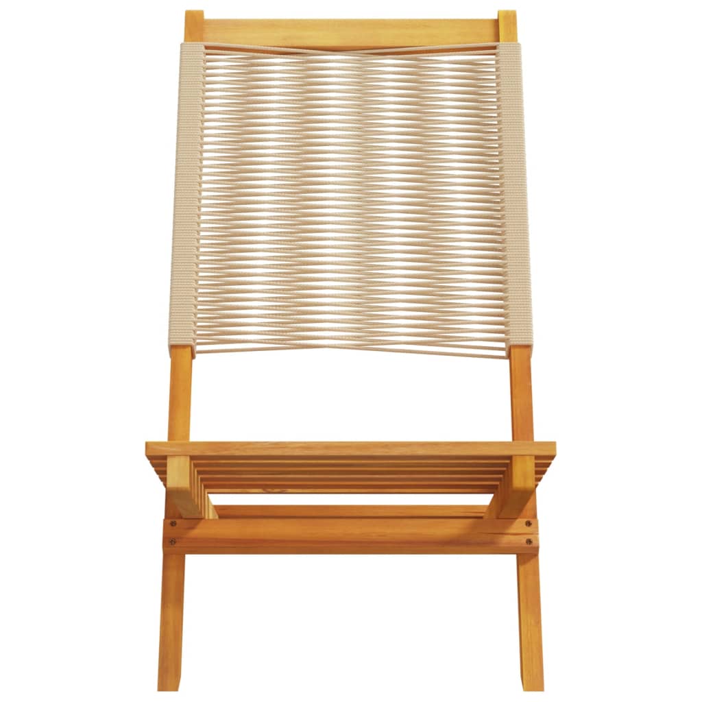 Folding Garden Chairs 6 Pcs Solid Wood Acacia