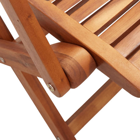 Folding Garden Chairs 4 Pcs 57X66X95 Cm Solid Wood Acacia