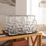 Beer Mugs With Handle Glass 6 Pcs