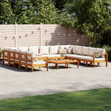 5 Piece Garden Sofa Set With Cushions Solid Wood Acacia