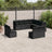 11 Piece Garden Sofa Set With Cushions Beige Poly Rattan