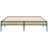 Bed Frame without Mattress Sonoma Oak 120x190 cm Small Double