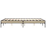 Bed Frame without Mattress Sonoma Oak 120x190 cm Small Double