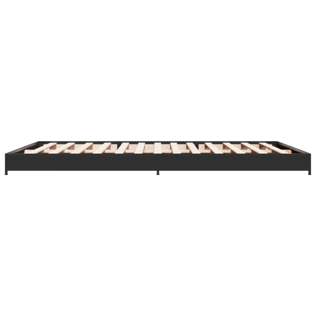 Bed Frame without Mattress Black 120x190 cm Small Double