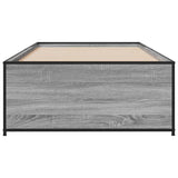Bed Frame without Mattress Grey Sonoma 100x200 cm