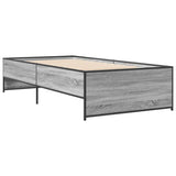 Bed Frame without Mattress Grey Sonoma 90x200 cm